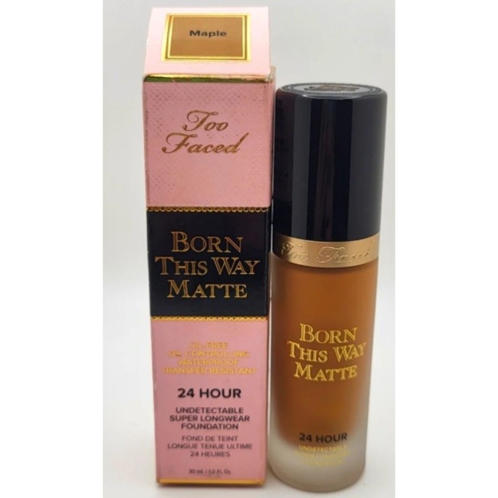 Too Faced Born This Way Matte 24 Hour Foundation Maple 1.0 oz NIB